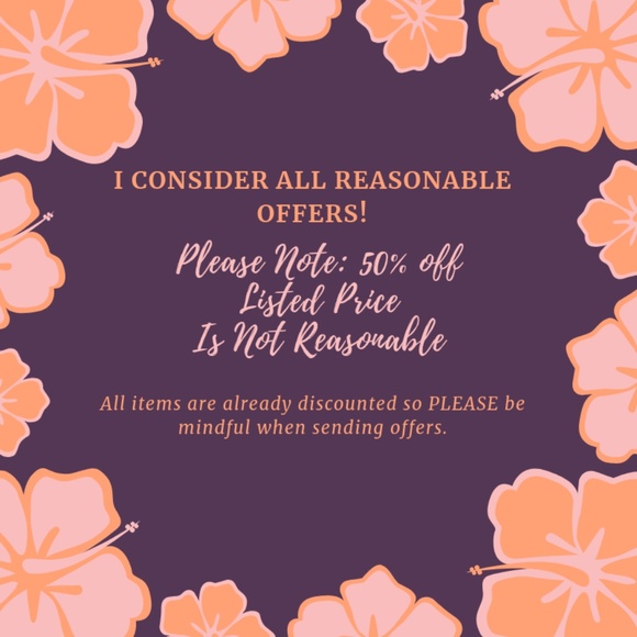 Other - Offer Etiquette! Welcome To My Closet